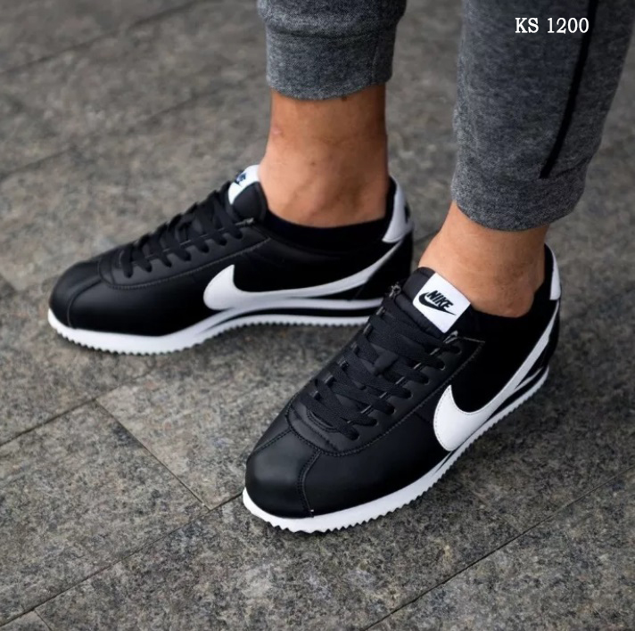 Кросівки Nike Cortez Black and White (чорно/білі)