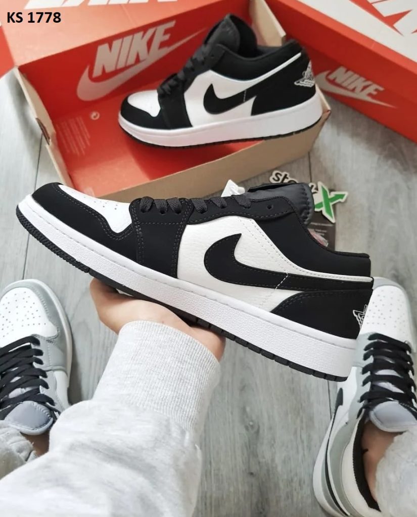 Nike Air Jordan 1 Low (чорно/білі)