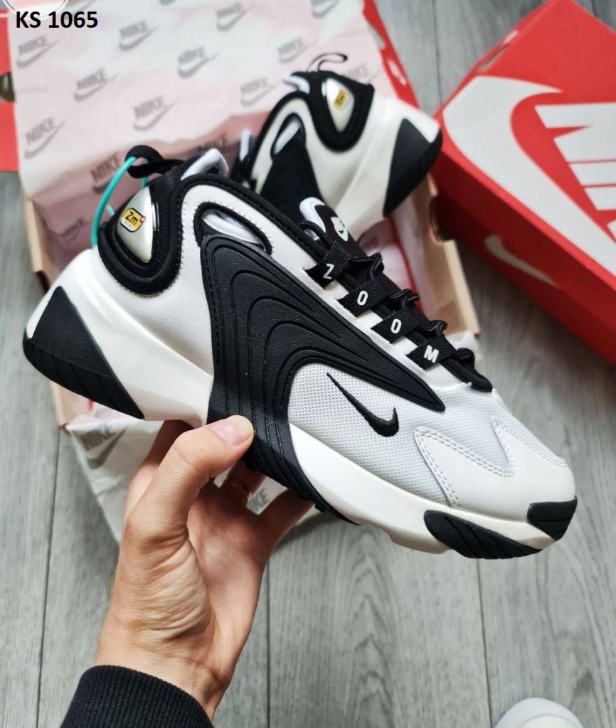 Кросівки Nike Air Zoom 2K White black (чорно/білі)