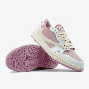 Jordan 1 Low OG SP Travis Scott Pink White Beige
