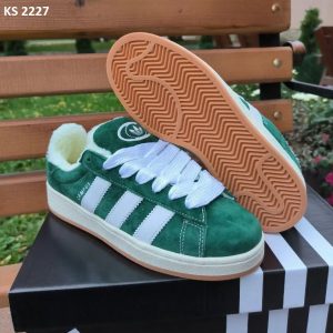 Кросівки Adidas Campus 00s Green ЗИМА (зелені)