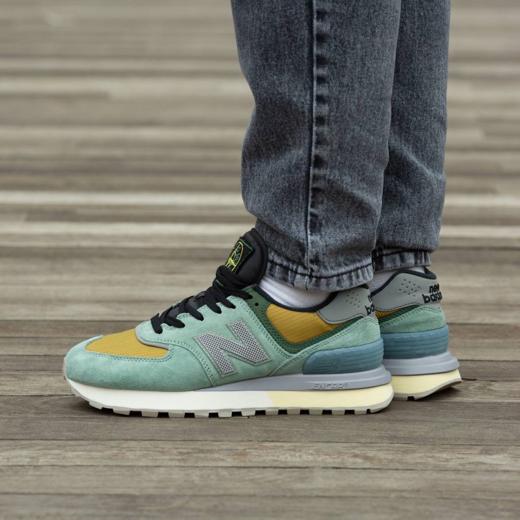 New Balance 574 Legacy x  Stone Island Light Green