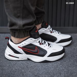 Кросівки Nike Air Monarch IV White Burgundy (біло/бордові)