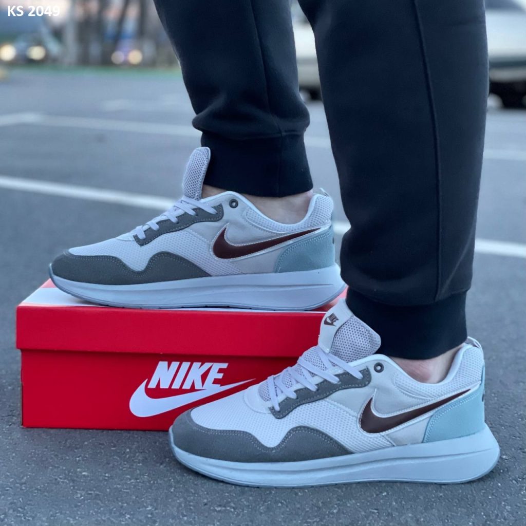 Кросівки Nike Air Turquoise White (світло/сірі