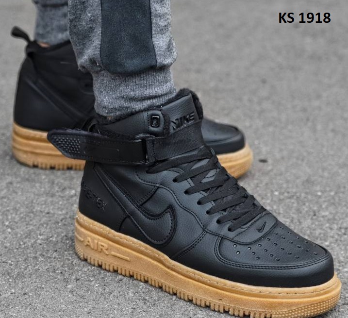 Кросівки Nike Lunar Winter Black Yellow (чорні) ЗИМА