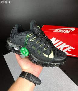 Кросівки Nike Air Max TN Terrascape Plus Black Lime (чорно/зелені)