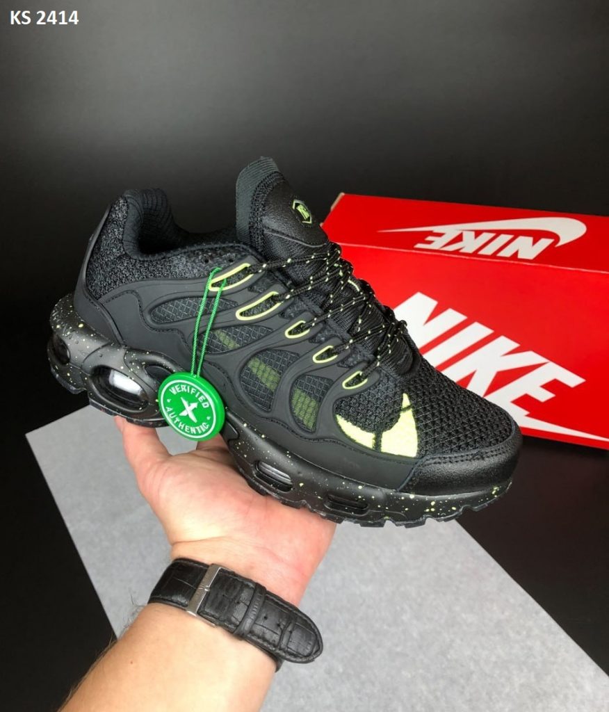 Кросівки Nike Air Max TN Terrascape Plus Black Lime (чорно/зелені)