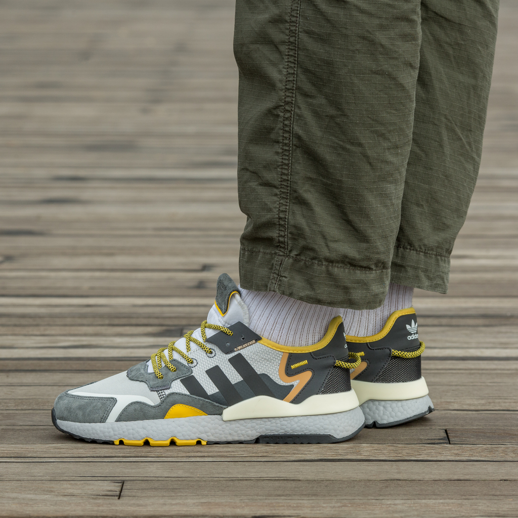Adidas Nite Jogger Boost Grey Yellow