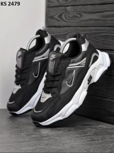 Кросівки Nike Air Black White (чорно/білі)