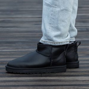UGG Ultra Mini Black Leather