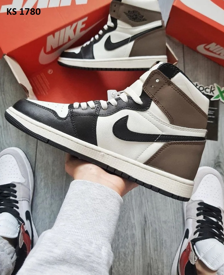 Nike Air Jordan 1 Retro High OG (коричнево/білі)