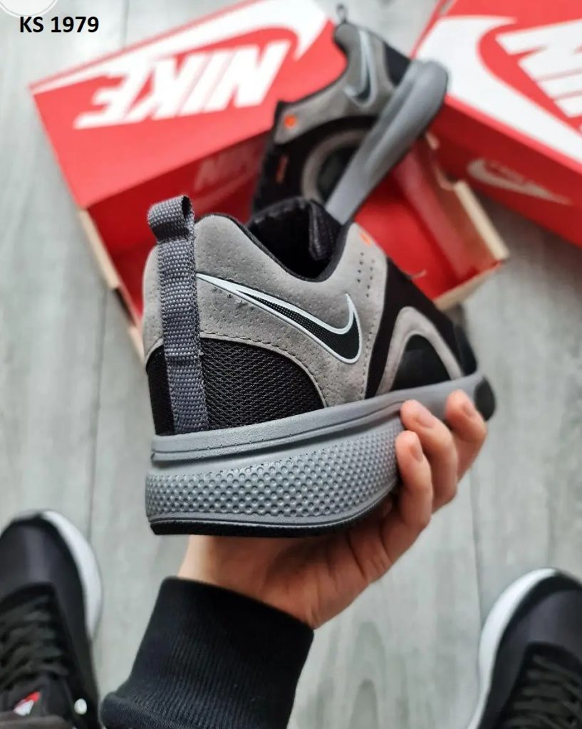 Кросівки Nike Air Zoom Grey Orange (сіро/чорні