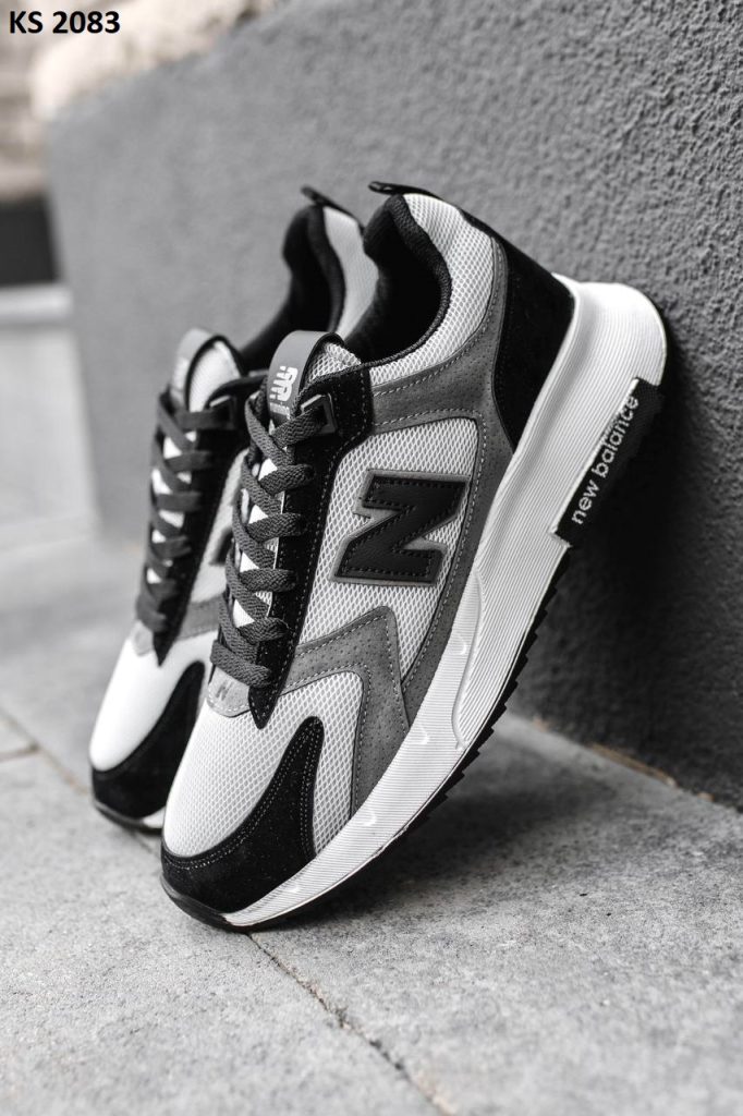Кросівки New Balance Black White Gray (сірі)