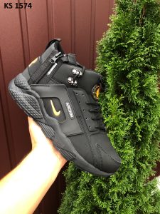 Nike Huarache Arcnm (чорно/помаранчеві) ЗИМА