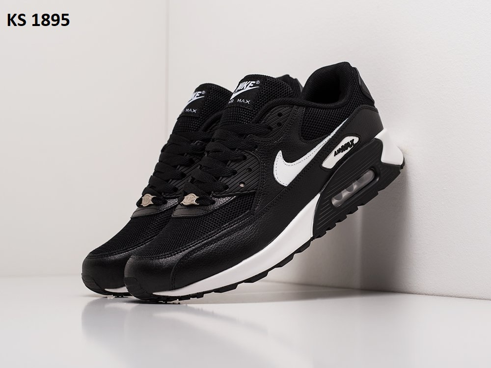 Кросівки Nike Air Max 90 Black White (чорно/білі)