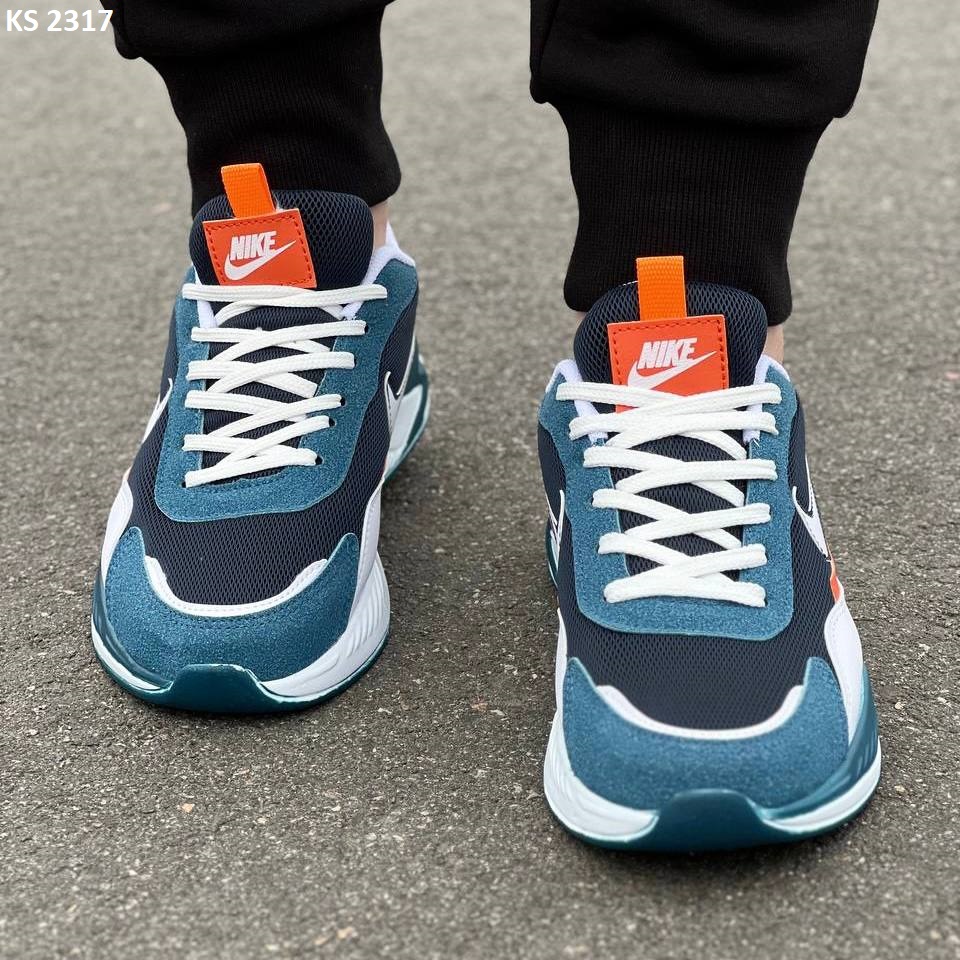 Кросівки Nike Air Blue White Wave (блакитно/білі)