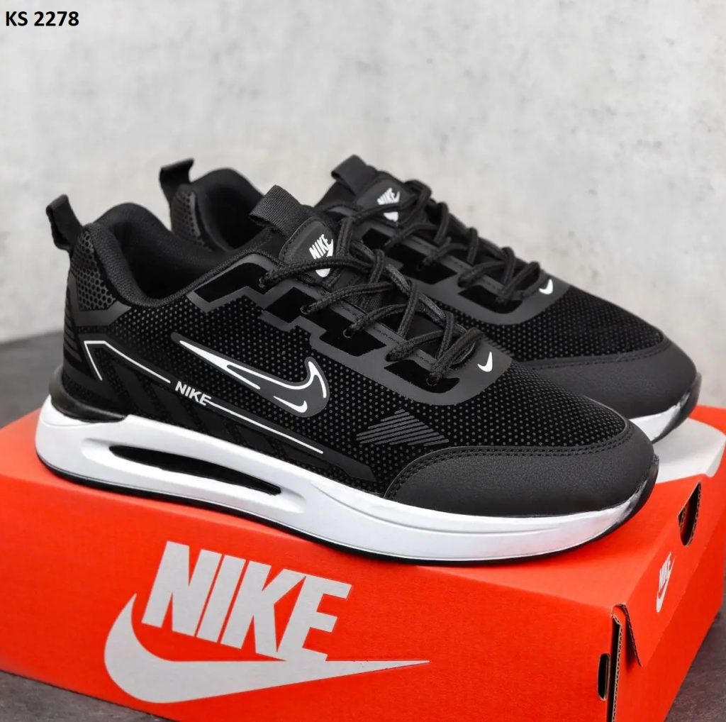 Кросівки Nike Air Black and White (чорно/білі)