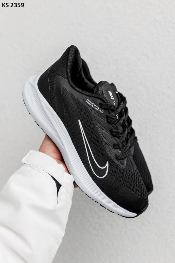 Кросівки Nike Air Zoom Black White (чорно/білі)