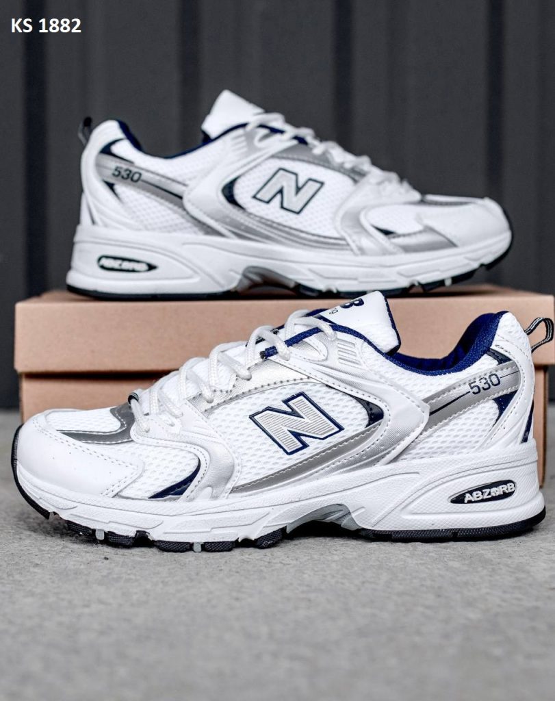 Кросівки New Balance 530 abzorb White Blue (білі)