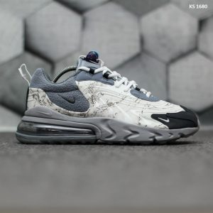 Кросівки Travis Scott x Nike Air Max 270 React Grey (сірі)