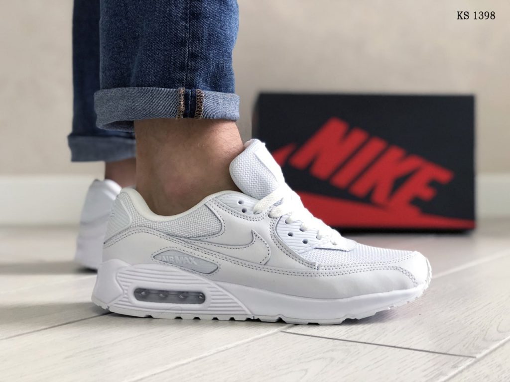 Кросівки Nike Air Max 90 White (білі)
