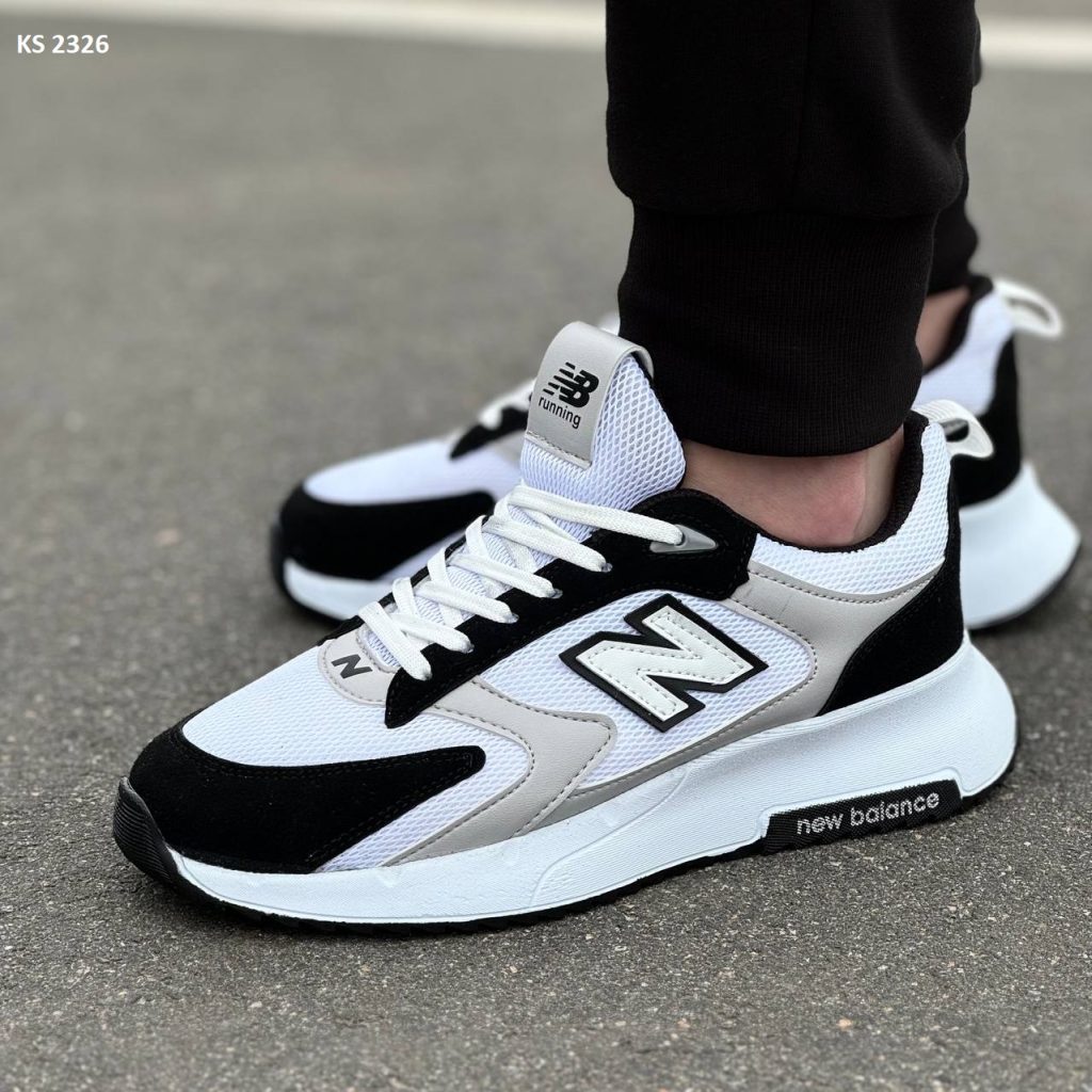 Кросівки New Balance Gray Black White (світло/сірі)
