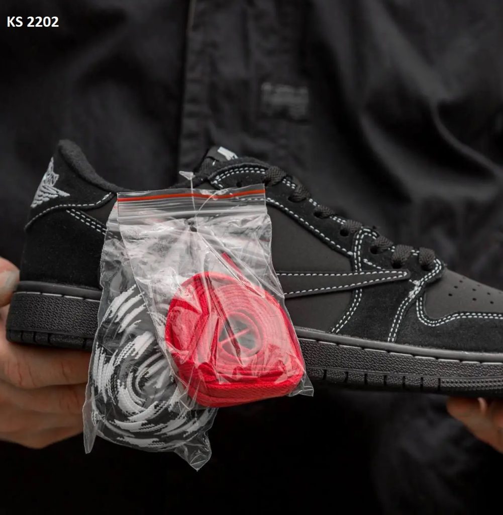 Nike Air Jordan 1 Low TS OG Travis Scott Black Phanton (чорні)