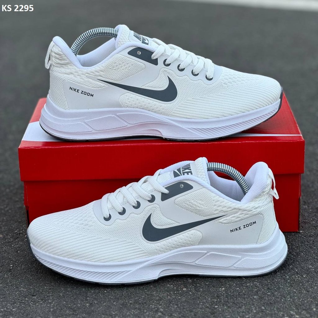 Кросівки Nike Air Zoom White Gray (білі)