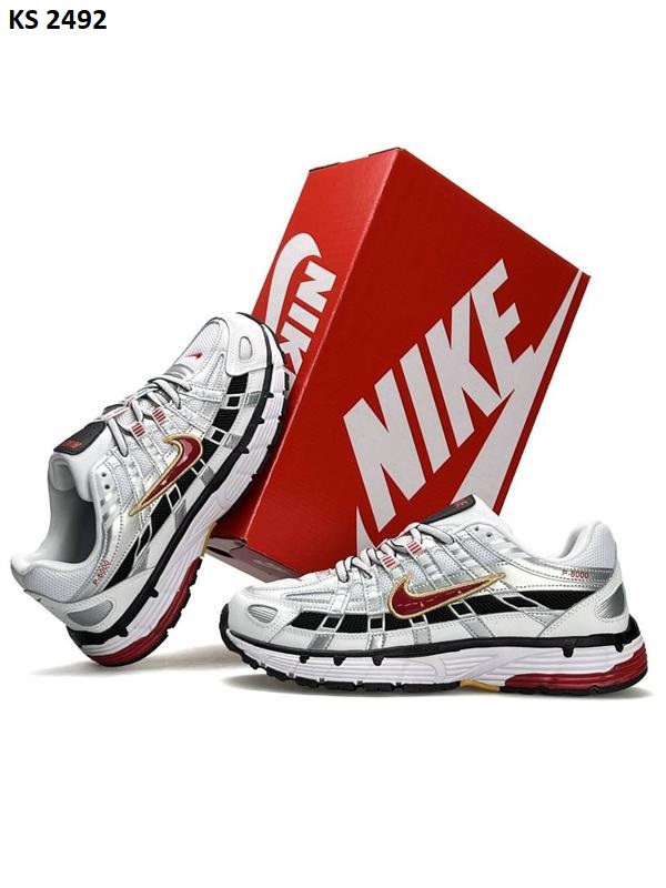 Кросівки Nike P-6000 White Red (біло/червоні)