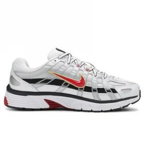 Nike P-6000 White Silver Red