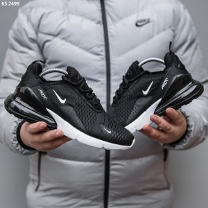 Кросівки Nike Air Max 270 Black White (чорно/білі)