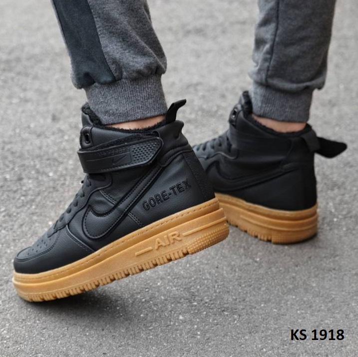 Кросівки Nike Lunar Winter Black Yellow (чорні) ЗИМА