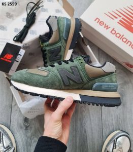 Кросівки New Balance 574 Stone Island Green Gray (зелено/сірі)