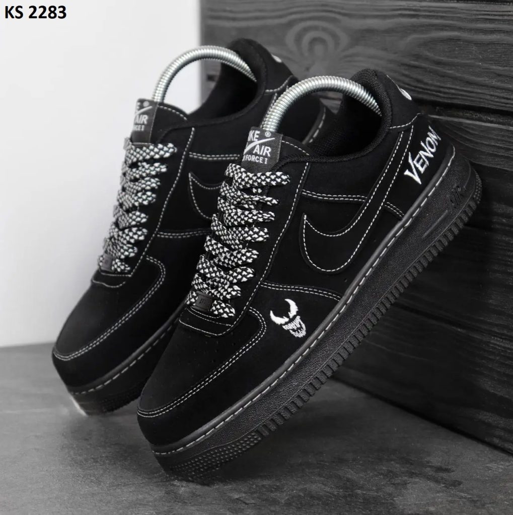 Кросівки Nike Air Force Low Venom Black (чорні)