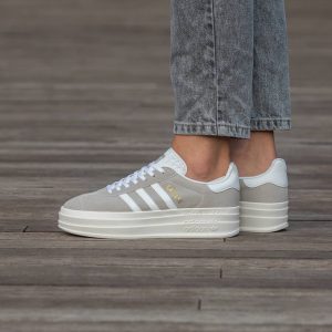 Adiads Gazelle Platform Grey White