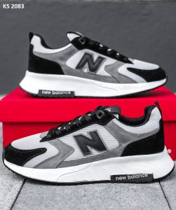 Кросівки New Balance Black White Gray (сірі)