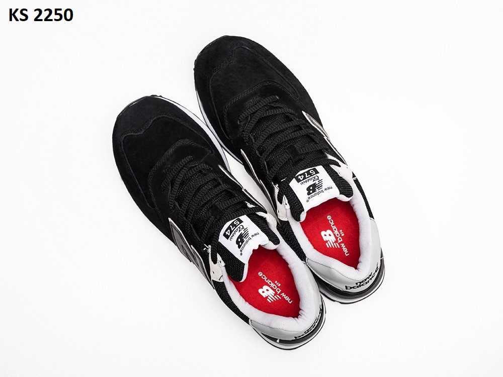 Кросівки New Balance 574 Black White (чорно/білі)