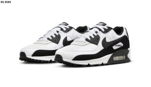 Кросівки Nike Air Max 90 White Black (біло/чорні)