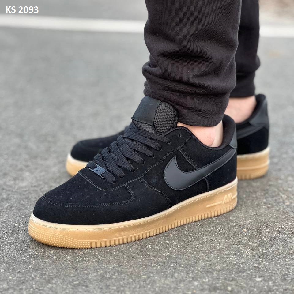 Кросівки Nike Air Force Low Black Red (чорно/білі)