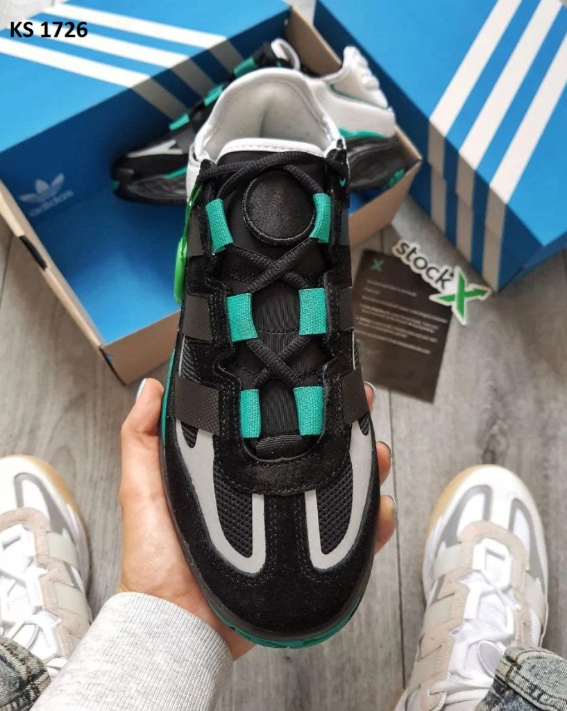 Кросівки Adidas Niteball Black Green (біло/зелені)
