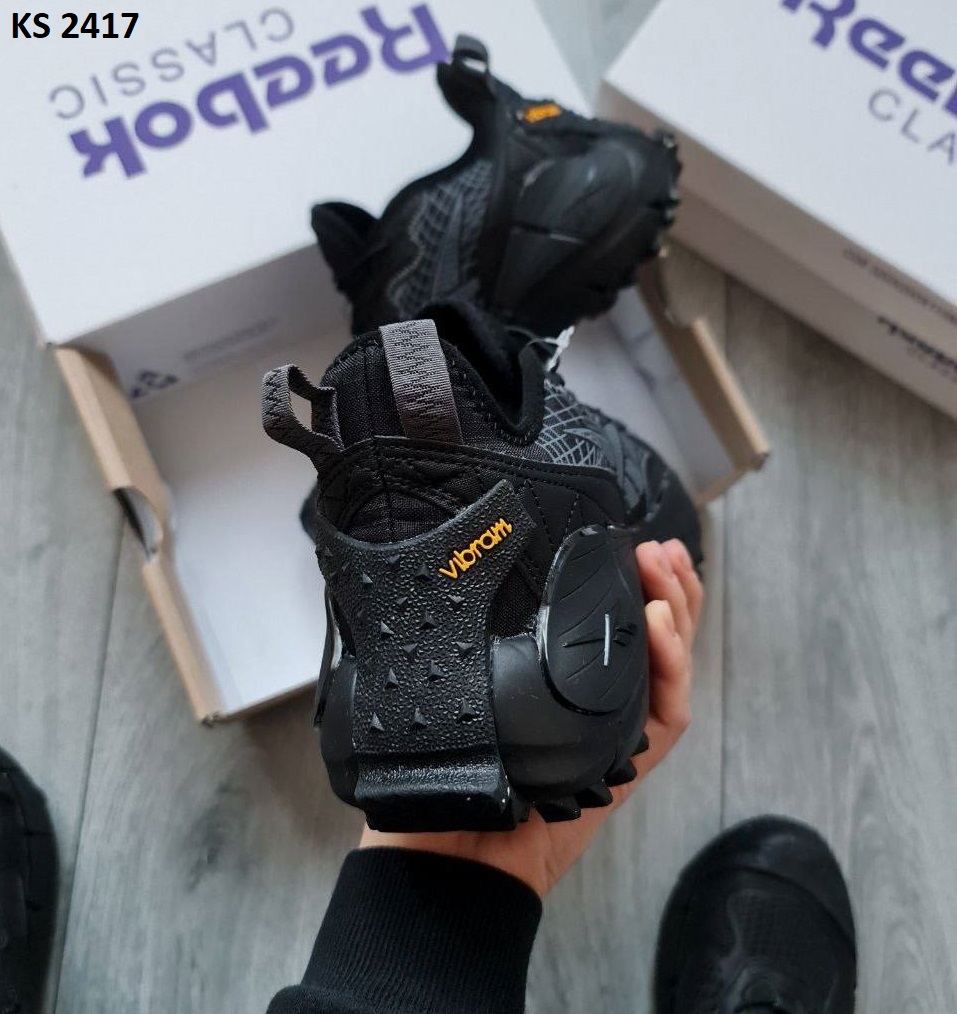 Кросівки Reebok Zig Kinetica 2.5 EDGE Black Gray (чорно/сірі)