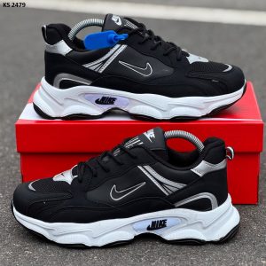 Кросівки Nike Air Black White (чорно/білі)