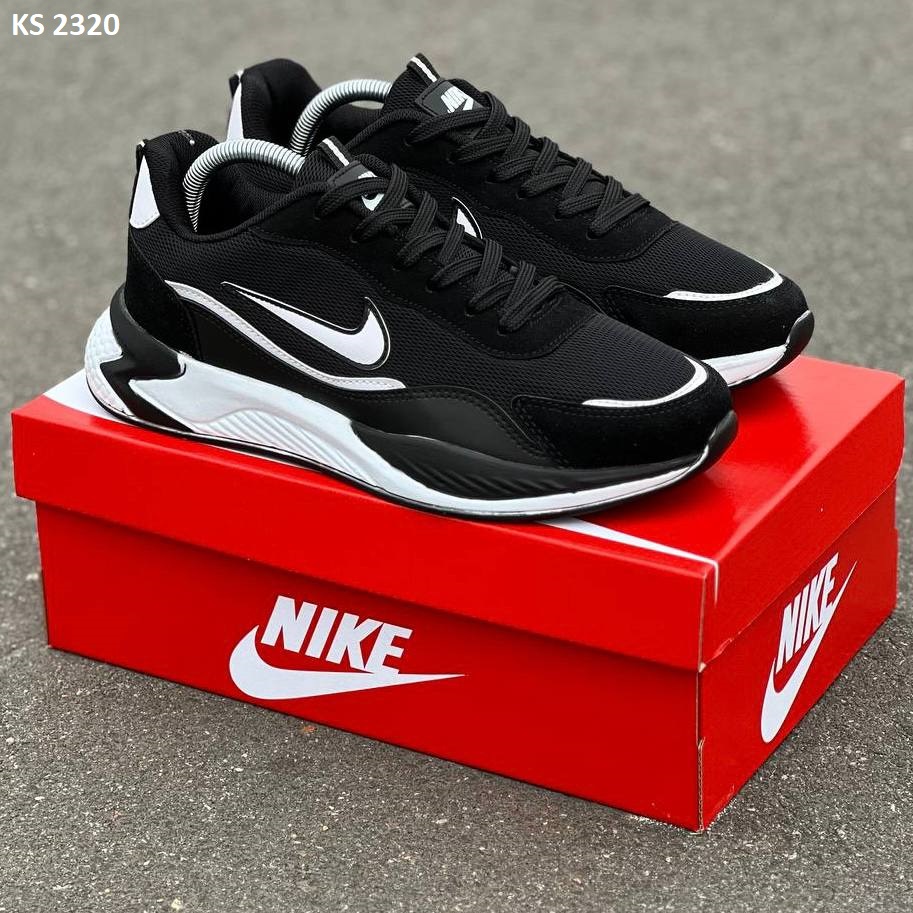Кросівки Nike Air Black White (чорно/білі)