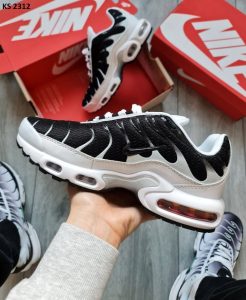 Кросівки Nike Air Max TN Plus White Black (біло/чорні)