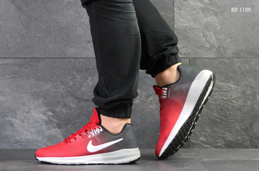 Nike Air Zoom Structure (красно/серый)