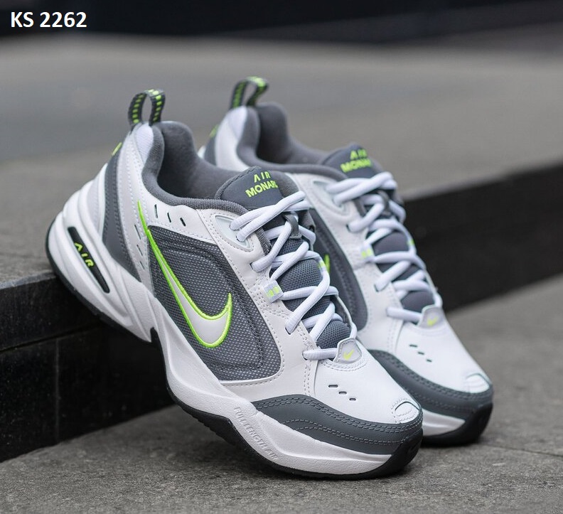 Кросівки Nike Air Monarch IV White Light Green (біло/салатові)