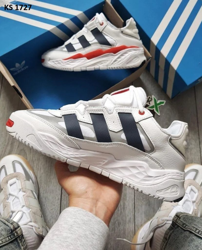 Adidas Niteball (біло/червоні)