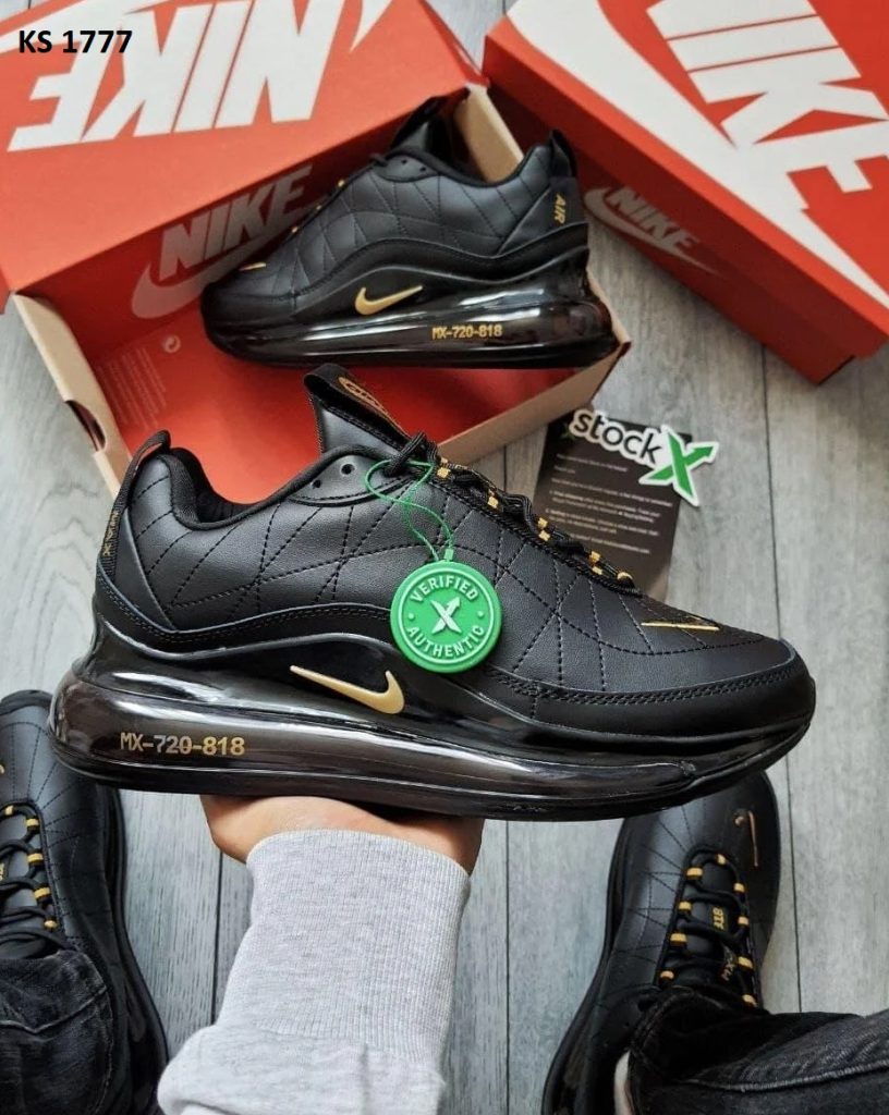 Nike Air Max 720-818 (чорно/золоті)