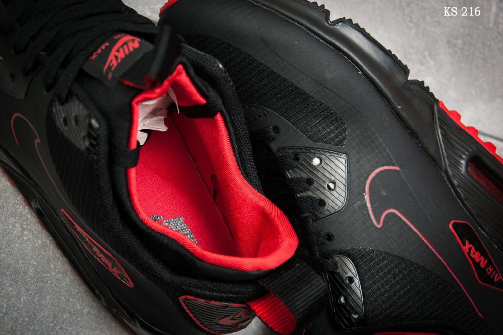 Nike Air Max 90 (чорно/червоні)