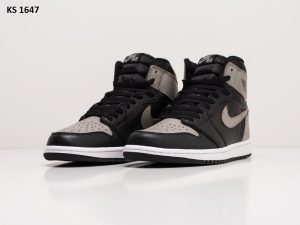 Кросівки Nike Air Jordan 1 Retro High Shadow Gray (чорно/сірі)